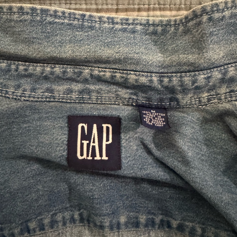 GAP Light Blue Denim Shirt Vintage?